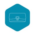 Small wallet icon, outline style