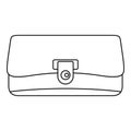 Small wallet icon, outline style