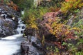 Small water falls in rural Michigan upper peninsula Royalty Free Stock Photo