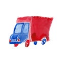 Small watercolor lorry