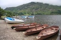 Small Watercraft on Lake Ullswater Royalty Free Stock Photo