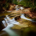 Small waterfall along Cove Creek in Brevard North Carolina, USA