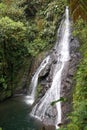 Small waterfall along the trail to the Hidden Treasure waterfall, outside Bajos Del Toro, Costa Rica Royalty Free Stock Photo