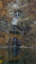 small waterfall in antrona valley during autumn Royalty Free Stock Photo