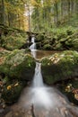 Small waterfall in black forest Royalty Free Stock Photo