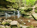Small waterfall in the Black Forest south Germany Royalty Free Stock Photo