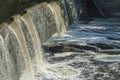 Small waterfall on Blackstone River Royalty Free Stock Photo