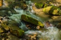 Small Waterfall in the Blue Ridge Mountains Royalty Free Stock Photo