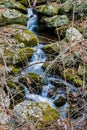 Small Waterfall in the Blue Ridge Mountains Royalty Free Stock Photo