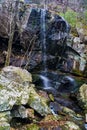 Small Waterfall in the Blue Ridge Mountains Royalty Free Stock Photo