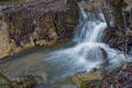 Small Waterfall in the Blue Ridge Mountains Royalty Free Stock Photo