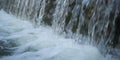 Small waterfall in calm forest