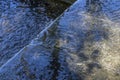 Small waterfall in a canal Royalty Free Stock Photo