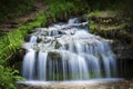 A small waterfall in the central part of Europe Royalty Free Stock Photo
