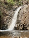 Small waterfall of Chae Son National Park, Lampang, Thailand Royalty Free Stock Photo
