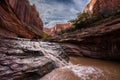 Small Waterfall in Coyote Gulch Grand Staircase Escalante Nation Royalty Free Stock Photo