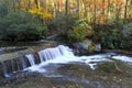 Small Waterfall in a Creek in the Fall