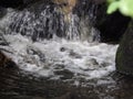 Small waterfall on the river Ulla, Toques, La CoruÃÂ±a, Galicia, Spain, Europe Royalty Free Stock Photo