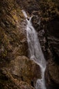 Fast flowing water over small rapids