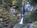 Small Waterfall in the French Alps Royalty Free Stock Photo