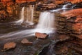 Small waterfall in the Hancock Gorge, Karijini NP, Western Austr Royalty Free Stock Photo