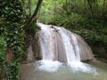 Small waterfall in italian alps Royalty Free Stock Photo