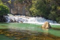 Small waterfall on the Mijares river