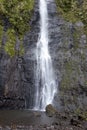 Small waterfall in the mountains. Polynesia, Tahiti