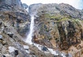 Small waterfall in the Mountains of Rockwall Trail Royalty Free Stock Photo
