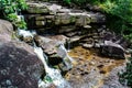 Small waterfall in the National Park in Kampot, Cambodia Royalty Free Stock Photo