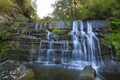 Small waterfall near village Ripit i Pruit, Catalonia, Spain