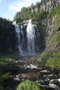 A small waterfall in Norway Royalty Free Stock Photo