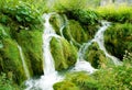 Small waterfall at Plitvice national park Royalty Free Stock Photo