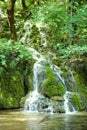 Small waterfall in the Plitvice national park Royalty Free Stock Photo