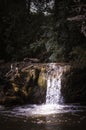 Small waterfall in a river Royalty Free Stock Photo