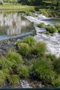 Small waterfall on the river Vez in Portugal