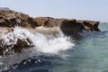 Small waterfall in the rocks Royalty Free Stock Photo