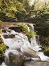 Small waterfall ruins in the Eume Fragas Royalty Free Stock Photo