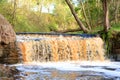 Small waterfall on Sablinka River. Royalty Free Stock Photo