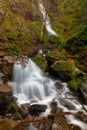 Small Waterfall by Starvation Creek Falls in Oregon Royalty Free Stock Photo