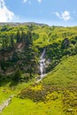 Small waterfall, switzerland alps Royalty Free Stock Photo