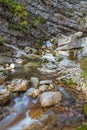 Small waterfall at Torrente Boite Royalty Free Stock Photo