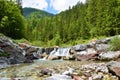 Small waterfall in valle Riofreddo in Comune di Tarvisio