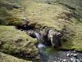 Small waterfall viewed from above