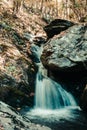 Small Waterfall in Virginia\'s Blue Ridge Mountains Royalty Free Stock Photo