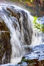 Waterfall with water running over rocks Royalty Free Stock Photo