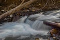 Waterfall on a Wild Mountain Trout Stream Royalty Free Stock Photo