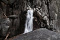 Small Waterfall Yosemite Park California Granite Rock