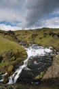 Small waterfalls above Skogafoss