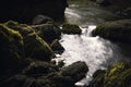 Small waterfalls on the Baia river Royalty Free Stock Photo